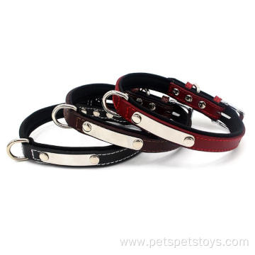 Leather Dog Collar for Dogs COLLARS Opp Bag